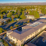 Back angled view of the Vista at Simi Valley property with views of the surrounding area